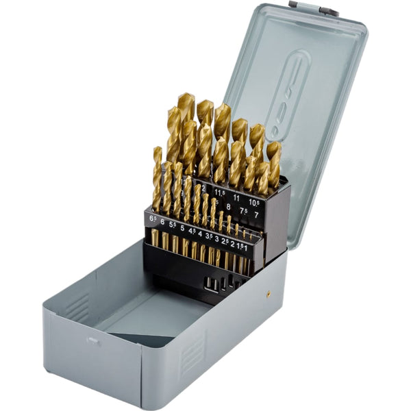 Borsett 19 deler HSS/Titanbelagt 1-10mm - Fangstmann.no - Multifunksjonsverktøy og -kniver