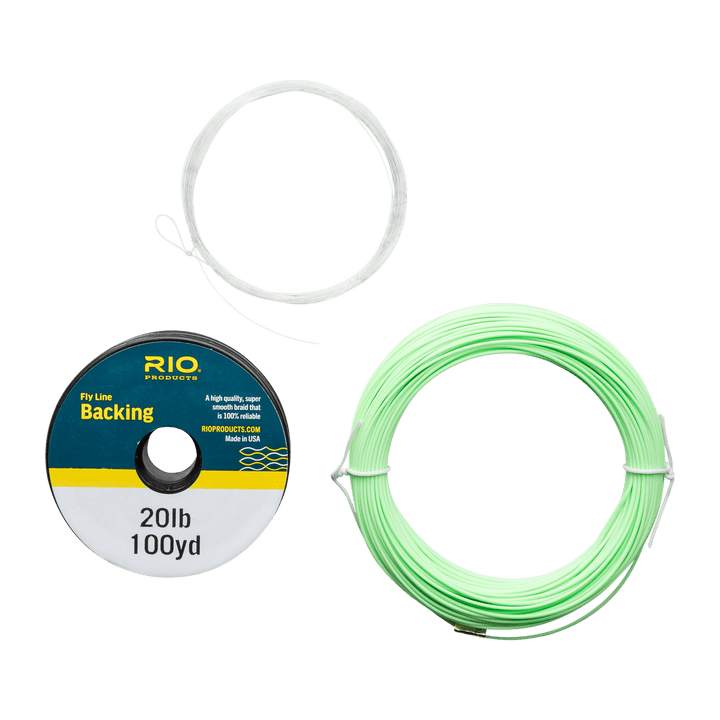 Mainstream Trout Fly Line Kit Fluesnøre COMBO med Backing og Fluefortom | RIO