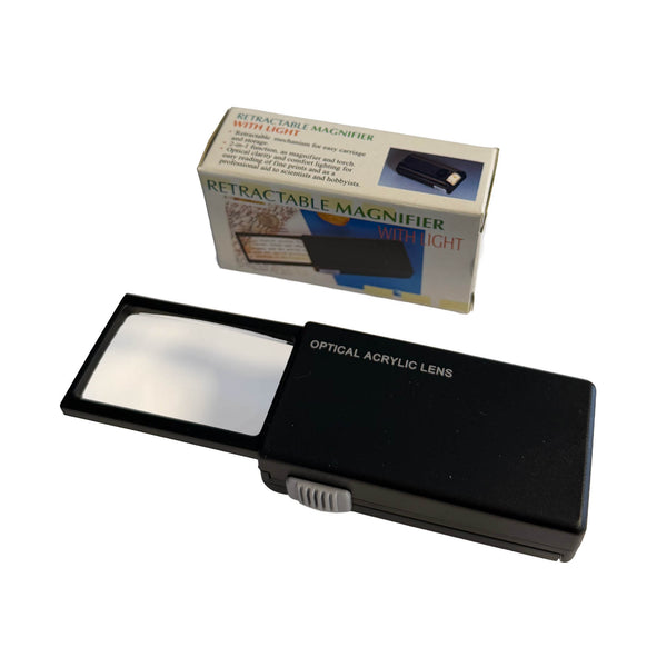 LOMMELUPE RT55 M/LYS UTTREKK REKTANGULÆR 55x35mm 2X