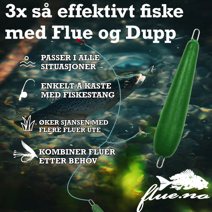 Fluedupp med Flueoppheng | Komplett pakke