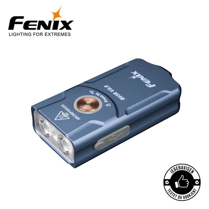 FENIX E03R V2 MINILYKT 500LM NØKKELRING