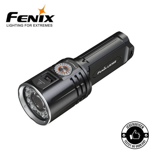 FENIX LR36R HÅNDLYKT 10.000 LUMEN HVIT LASER