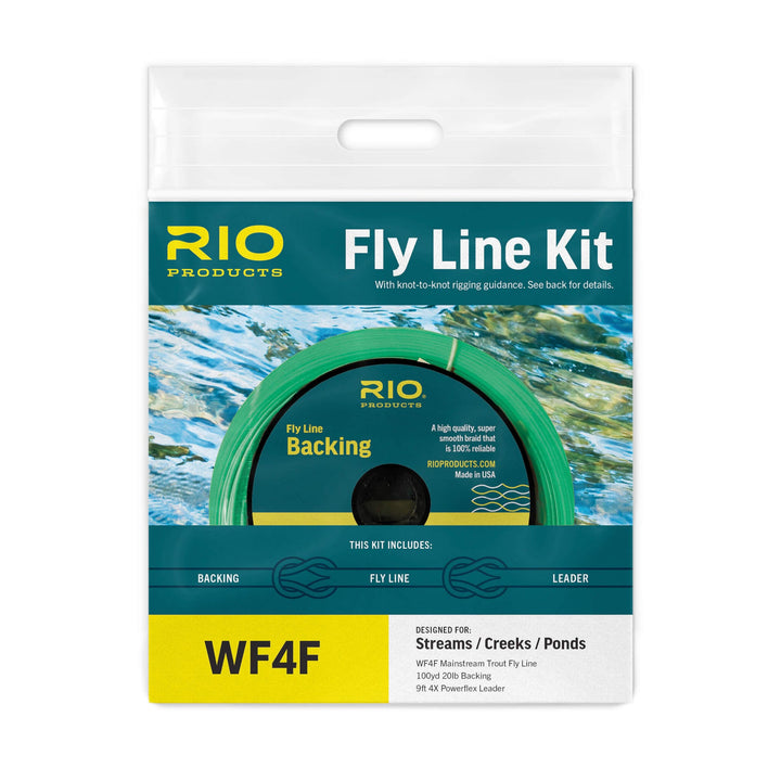Mainstream Trout Fly Line Kit Fluesnøre COMBO med Backing og Fluefortom | RIO