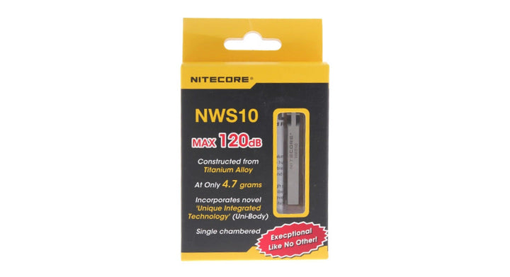 Nitecore nws10 titanium fløyte 120Db - Friluftsliv