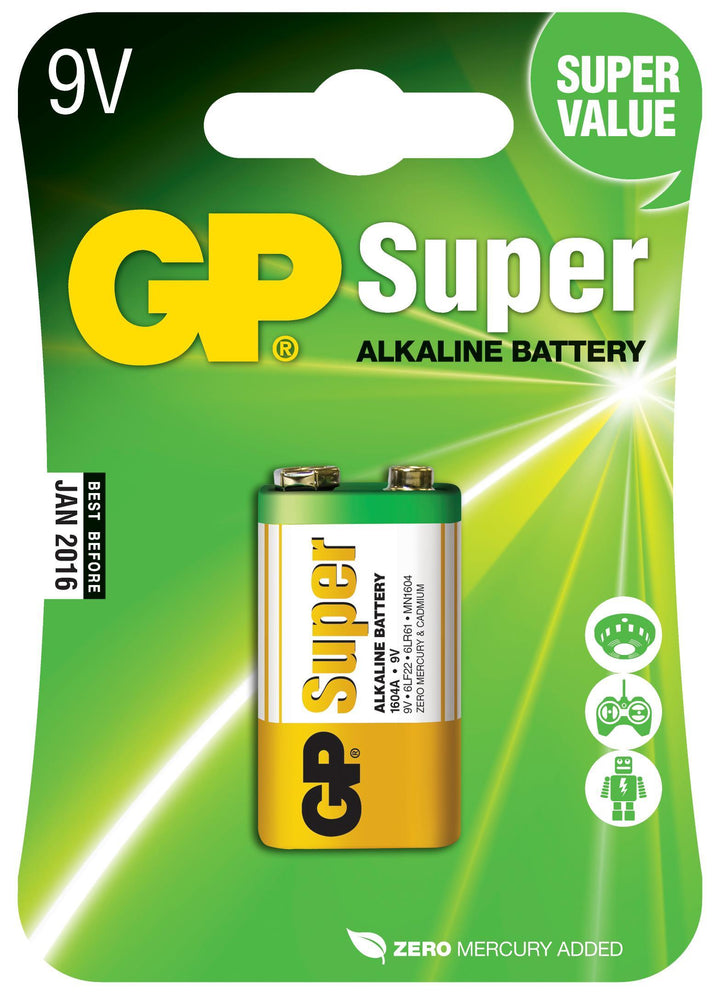GP Super Batteri 6LF22 9V - Generelle batterier