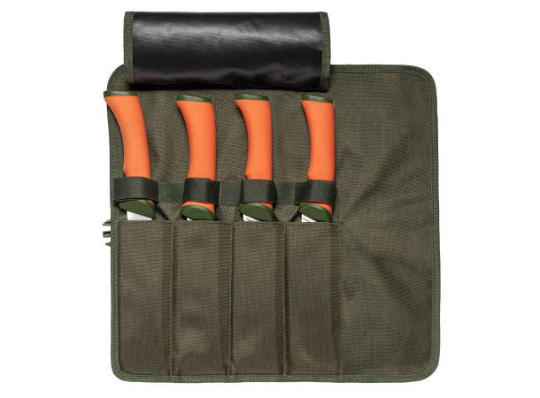 Slaktesett 4 kniver ØYO - Flåkniv, bukåpner, utbeiningskniv og kjøttkniv