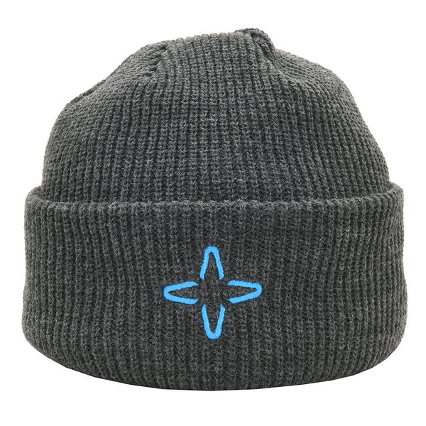 AAVA | NORDIC STAR GREY KNITTED BEANIE VINTER LUE - Flue.no - Fiskeutstyr