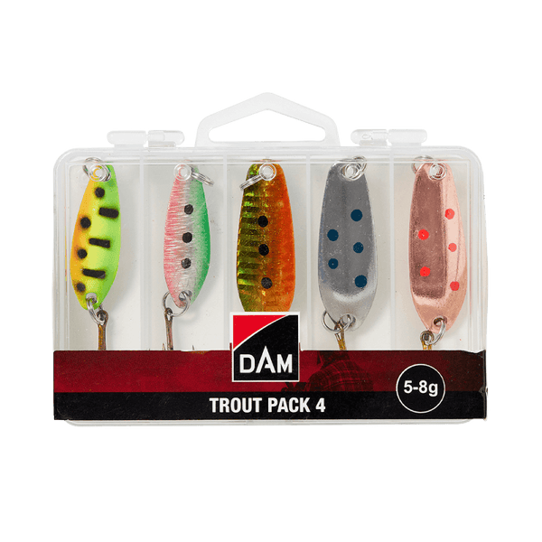 DAM | TROUT PACK 4 SLUKSETT 5-8G - Flue.no - Fiskeagn og -sluker