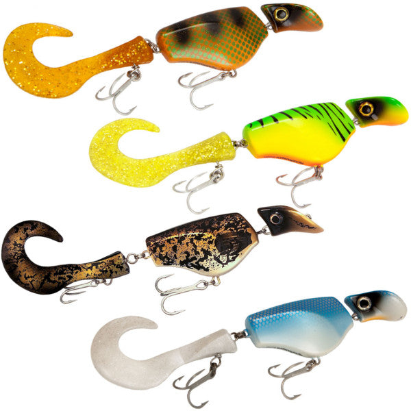 Headbanger Tail | Wobbler med jigg-hale - Flue.no - Jiggboks komplett med jigger