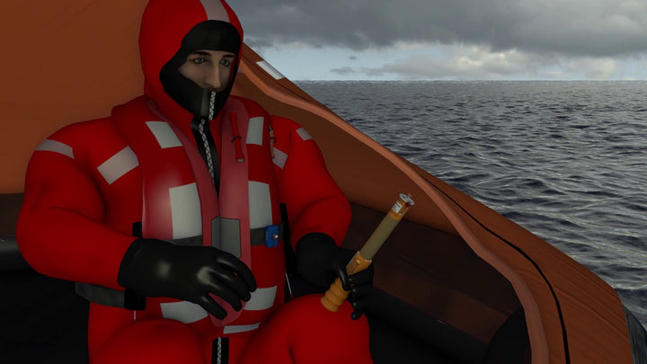 Nødbluss håndholdt rød Solas 74 godkjent | Comet