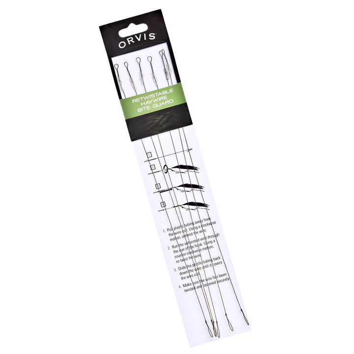 ORVIS PREDATOR - HAYWIRE BITE GUARD -FLUE GJEDDEFORTOM 6PK - Flue.no - Fiskesener og -liner