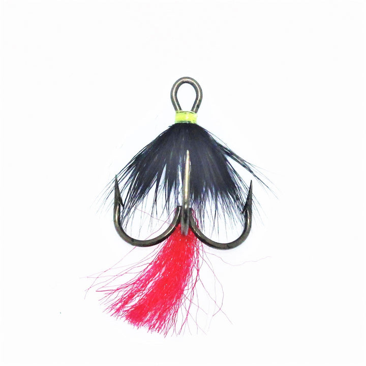 Pilkeflue Treble til Isfiske | Opphenger flue - Flue.no - Fiskekroker