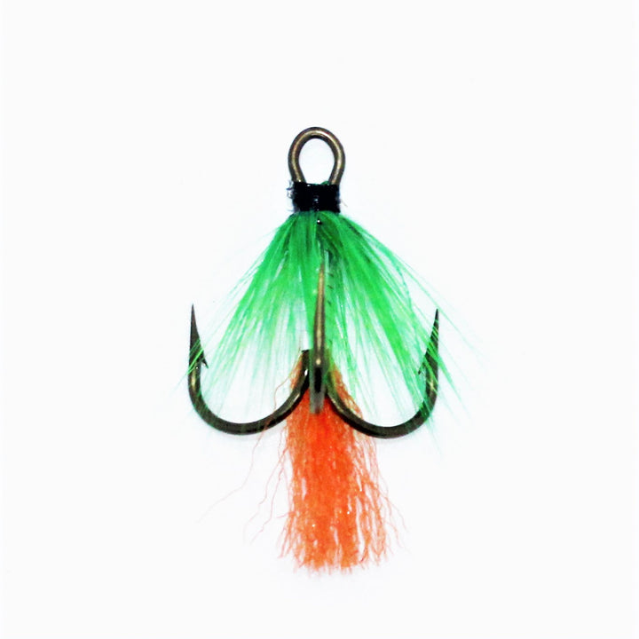 Pilkeflue Treble til Isfiske | Opphenger flue - Flue.no - Fiskekroker