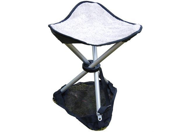 Tripod Isfiskestol m/skinnsete og truge - Flue.no - Campingutstyr