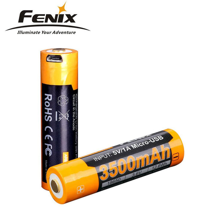 FENIX ARB-L18-3500U 18650 BATTERI USB 3500mAh - Fangstmann.no - Batterier