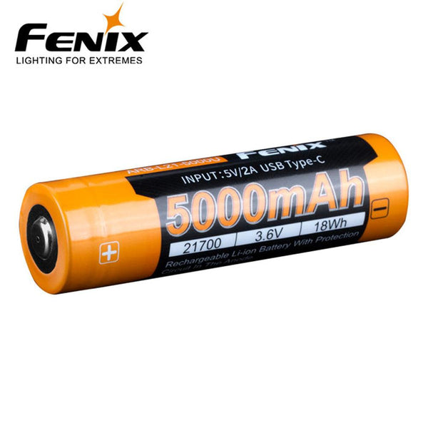 FENIX ARB-L21-5000U BATTERI 21700 USB 5000mAh - Fangstmann.no - Batterier