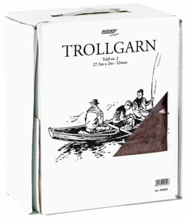 Trollgarn Nr.2 brun - Fangstmann.no - Fiskenett